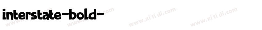 interstate-bold字体转换