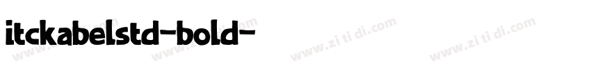 itckabelstd-bold字体转换