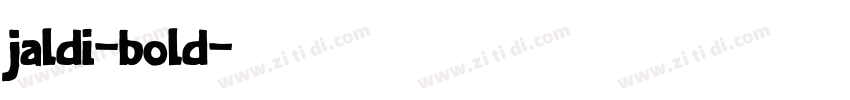 jaldi-bold字体转换