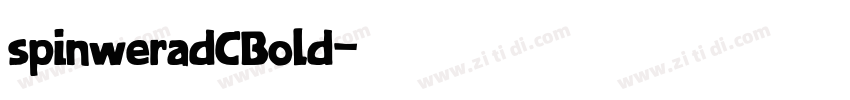 spinweradCBold字体转换
