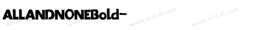 ALLANDNONEBold字体转换