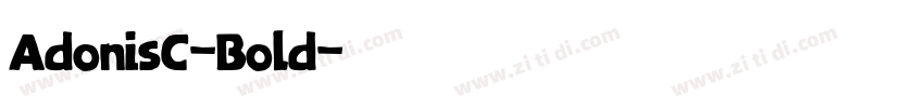 AdonisC-Bold字体转换