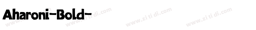 Aharoni-Bold字体转换