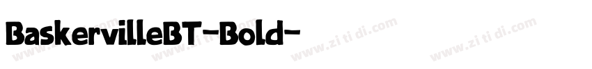 BaskervilleBT-Bold字体转换