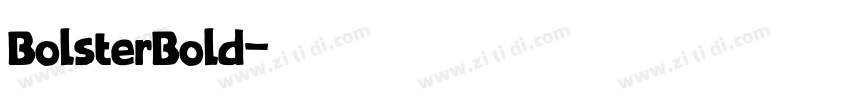 BolsterBold字体转换