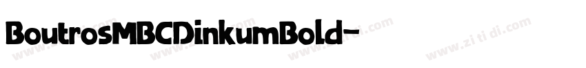 BoutrosMBCDinkumBold字体转换