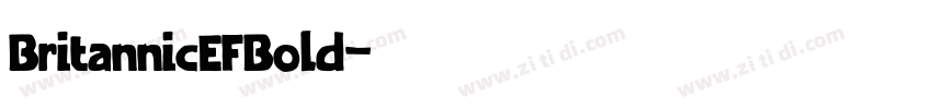 BritannicEFBold字体转换