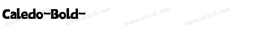 Caledo-Bold字体转换