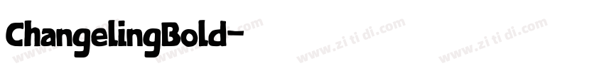 ChangelingBold字体转换