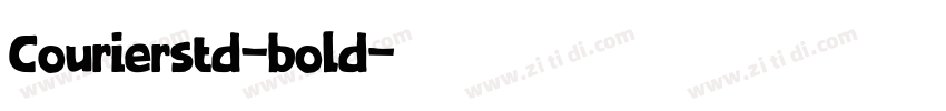 Courierstd-bold字体转换