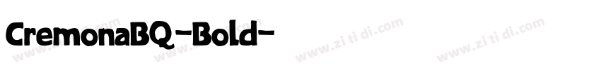 CremonaBQ-Bold字体转换