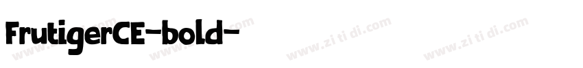 FrutigerCE-bold字体转换