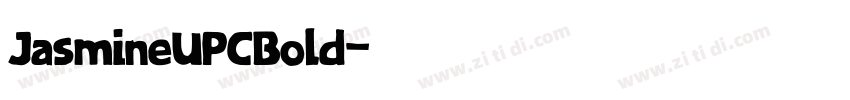 JasmineUPCBold字体转换
