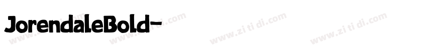 JorendaleBold字体转换