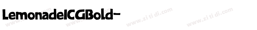 LemonadeICGBold字体转换