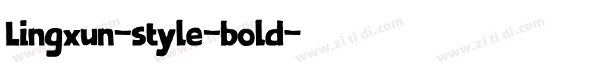 Lingxun-style-bold字体转换