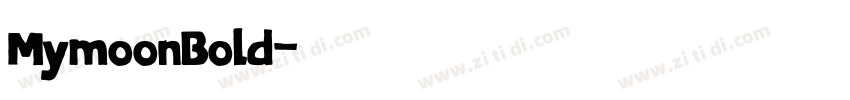 MymoonBold字体转换