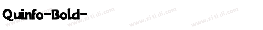 Quinfo-Bold字体转换