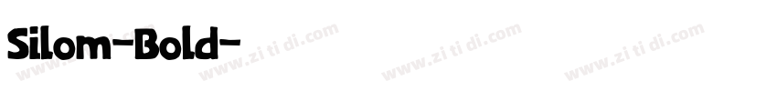 Silom-Bold字体转换