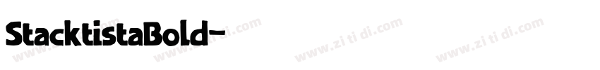 StacktistaBold字体转换