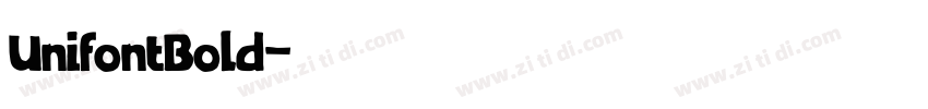UnifontBold字体转换
