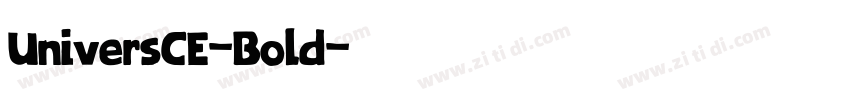 UniversCE-Bold字体转换