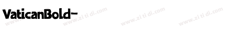 VaticanBold字体转换