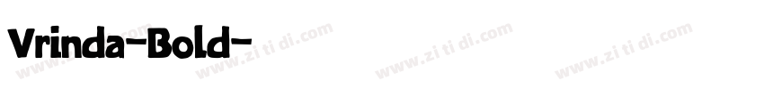 Vrinda-Bold字体转换