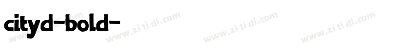 cityd-bold字体转换