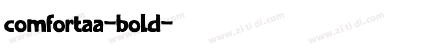 comfortaa-bold字体转换