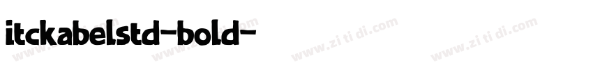 itckabelstd-bold字体转换
