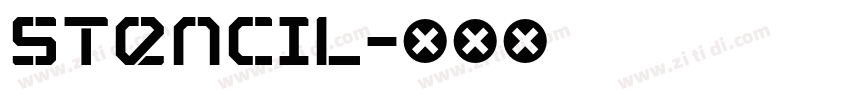Stencil字体转换