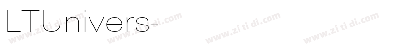 LTUnivers字体转换