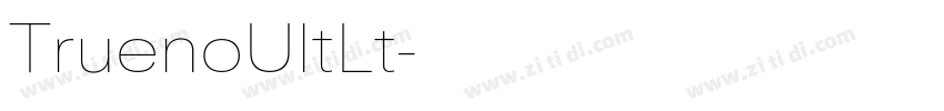 TruenoUltLt字体转换