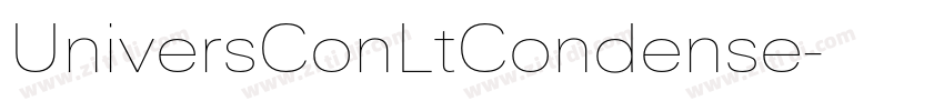 UniversConLtCondense字体转换