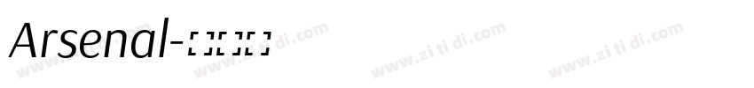 Arsenal字体转换