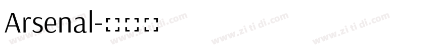 Arsenal字体转换