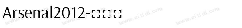 Arsenal2012字体转换