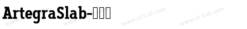 ArtegraSlab字体转换