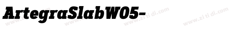 ArtegraSlabW05字体转换 ArtegraSlabW05字体转换