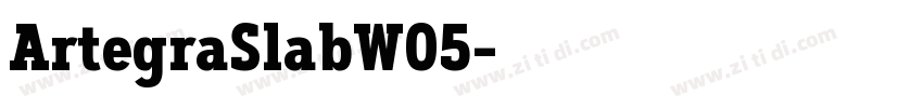 ArtegraSlabW05字体转换 ArtegraSlabW05字体转换