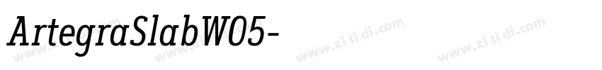 ArtegraSlabW05字体转换 ArtegraSlabW05字体转换
