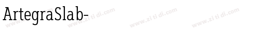 ArtegraSlab字体转换