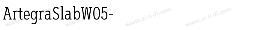 ArtegraSlabW05字体转换 ArtegraSlabW05字体转换