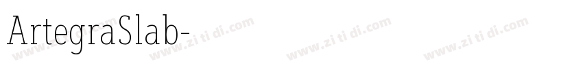 ArtegraSlab字体转换
