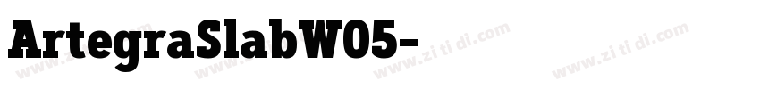 ArtegraSlabW05字体转换 ArtegraSlabW05字体转换