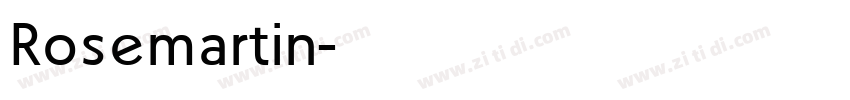Rosemartin字体转换
