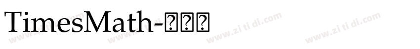 TimesMath字体转换