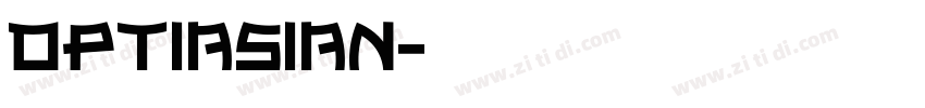 OPTIAsian字体转换