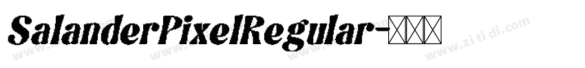 SalanderPixelRegular字体转换